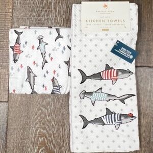 Envogue - ‘Patriot Sharks 🦈’ dish towels (2). NWT Firm! Last reduction!